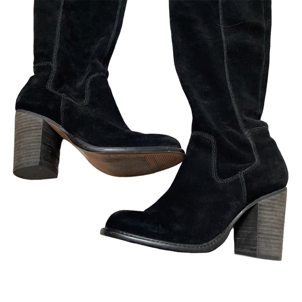 Kelsi Dagger Logan Black Over The Knee Suede‎ Boot - Picture 3 of 11
